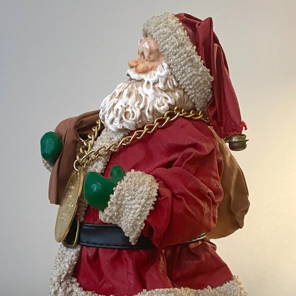 Two VINTAGE "POSSIBLE DREAMS" Clothtique Santas, Collectible Santas - Picture 6 of 14